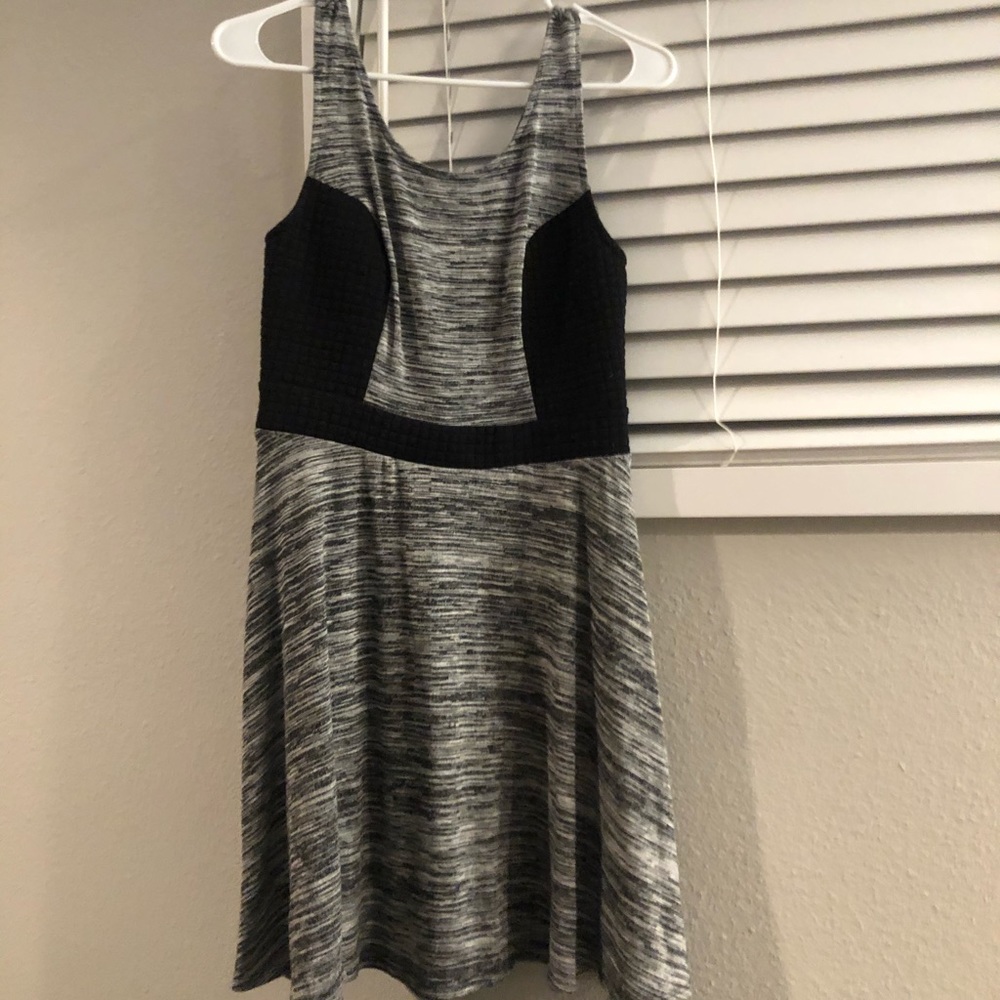 Black and grey Cotton dress